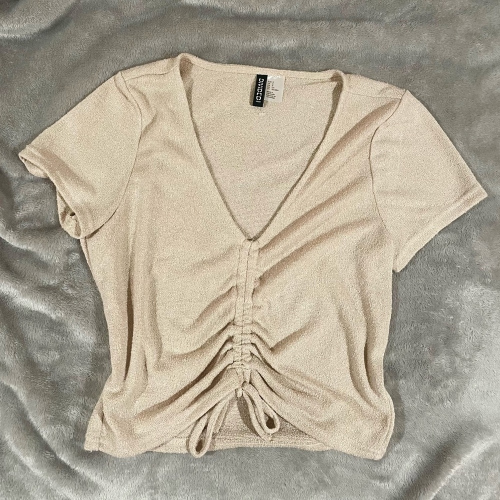 Scrunched crop top
